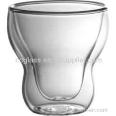 Highly Transparent Double Wall Glass Beer Mug