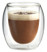 Heat Resistant Highly Transparent Double Wall Glass Coffee Cup For Caf Mocha