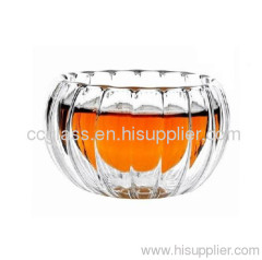 Insulated Borosilicate Double Wall Glass Teacup