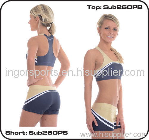 Full Sublimation Cheerleading Sportswear , Hot Cheerleading Uniforms