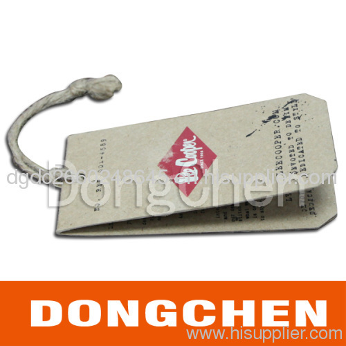 Various new style hang tag for clothes with low price