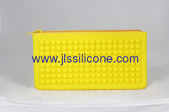 Silicone handy wallet bag with concave convex point