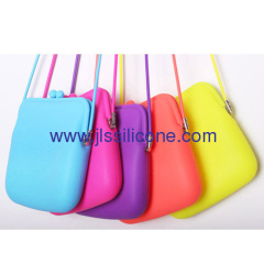 Fashion lady silicone shoulder bag