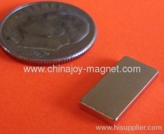 N45 Rare Earth Magnets 1/2 in x 1/4 in x 1/16 in Neodymium Block