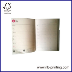 B6/A7 plastic slipcover diary/planner/year schedule/multifunctional notebook 4 subject