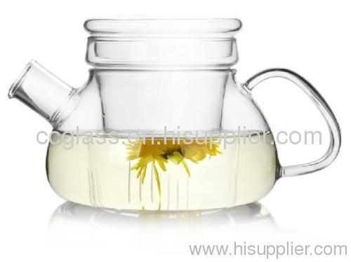 Mouth Blown Elegant Glass Teapots Coffee Pots