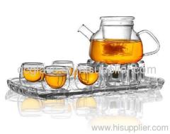 Mouth Blown Elegant Glass Teapots Coffee Pots