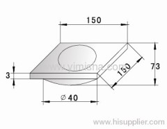Square Brass High Anti-Odor Floor Drain with Polish