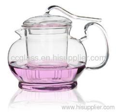 Insulated Hand Blown Glass Tea Pot Coffee Pot