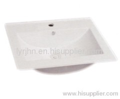 Bathroom featheredge ceramic basin