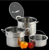 Exquisite kitchenware stainless steel pasta pot