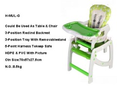 china baby high chair of multi-function style