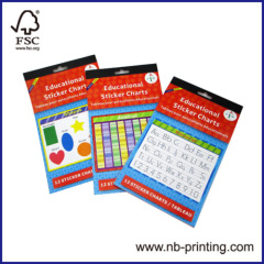 most popular 3 subject paper stickers pad for school/education ECO-friendly