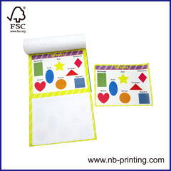 most popular 3 subject paper stickers pad for school/education ECO-friendly