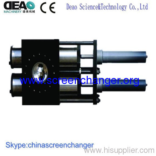continuous screen changer for plastic pipe extrusion line