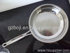 Mirror finishing stainless steel frying pans