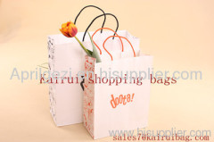 Custom White Kraft Paper Bag- KR07232