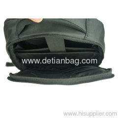 Hot sell black men s women s business travel backpack for laptop notebook 13