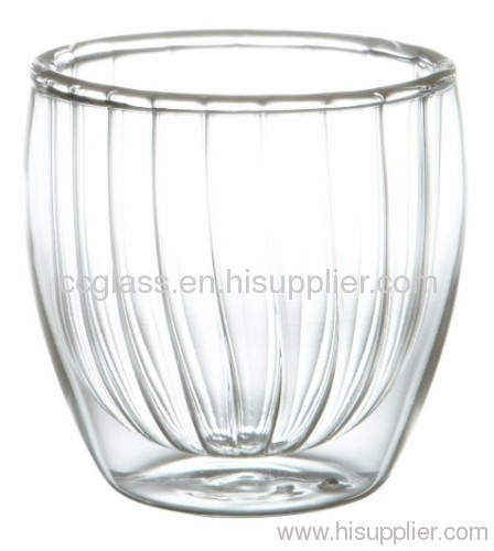 Mouth Blown Double Wall Glass Tea Cups