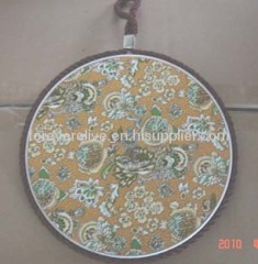 round ceramic plate with decal for Various Size