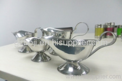 Exquisite stainless steel gravy boat 4 pcs