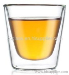 High Quality Borosilicate Double Wall Glass Tea Cups