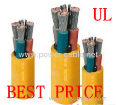 450/750v rubber flexible cables copper conductor UL