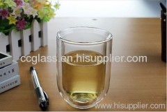 400ml Insulated Mouth Blown Double Wall Glass Cappuccino Coffee Cups