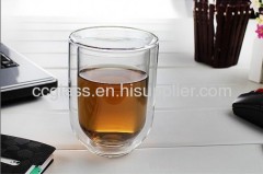 400ml Insulated Mouth Blown Double Wall Glass Cappuccino Coffee Cups