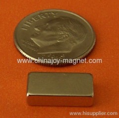 Rare Earth Magnets 1/2 in x 1/8 in x 1/4 in Neodymium N42