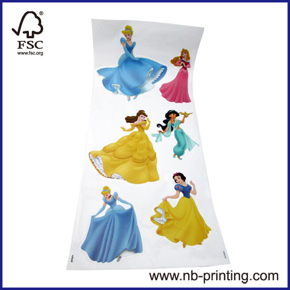 good quality disney carton paper sticker for children