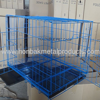 Wire Folding Pet Crate Dog Cage 