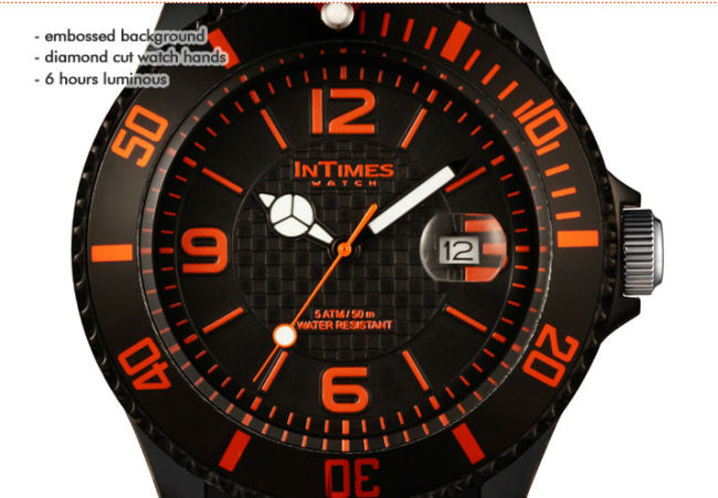 Brand quartz watch for men IT-057N 44mm plastic case Japan quart watch from Intimes quartz watch collection