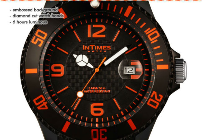 Intimes sport watch IT-057S watch movement japan quartz 5ATM water-resistant plastic case silicon band