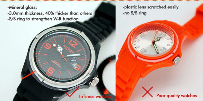 Intimes sport watch IT-057S watch movement japan quartz 5ATM water-resistant plastic case silicon band