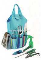 colourful garden tools kit for children with apron