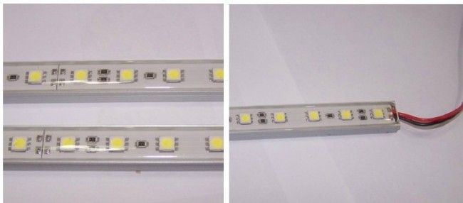 Waterproof SMD 5050 Led Rigid Strip Bar Light 72 Leds/1M Aluminium Alloy Coat Light Bar DHL/EMS Freeshipping#RG003-1