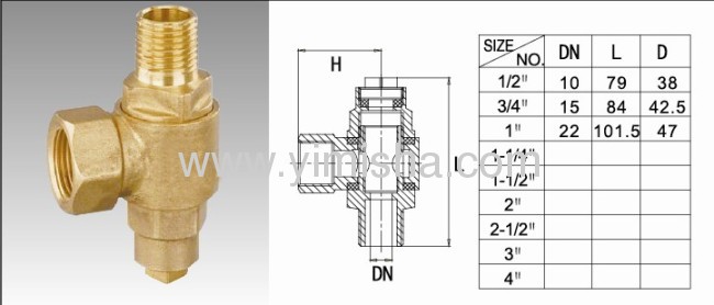 Brass Boiler Valve with Side Outlet