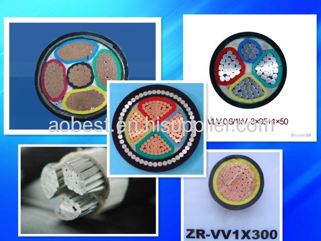 HV/MV/LV PVC/XLPE insulated steel tape/wire armoured power cable 