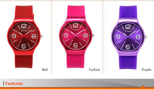 Colorful smart Watch with Swiss movt / Aluminum Case (IT-088)