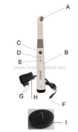 1100mA/h Battery Capacity Oral Curing Light Device