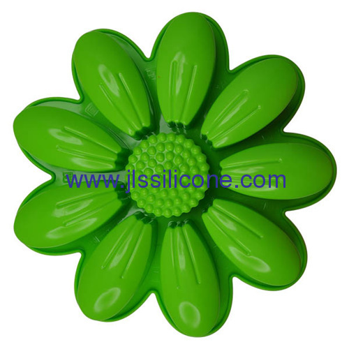 Big flower shaped bakeware silicone cake baking molds