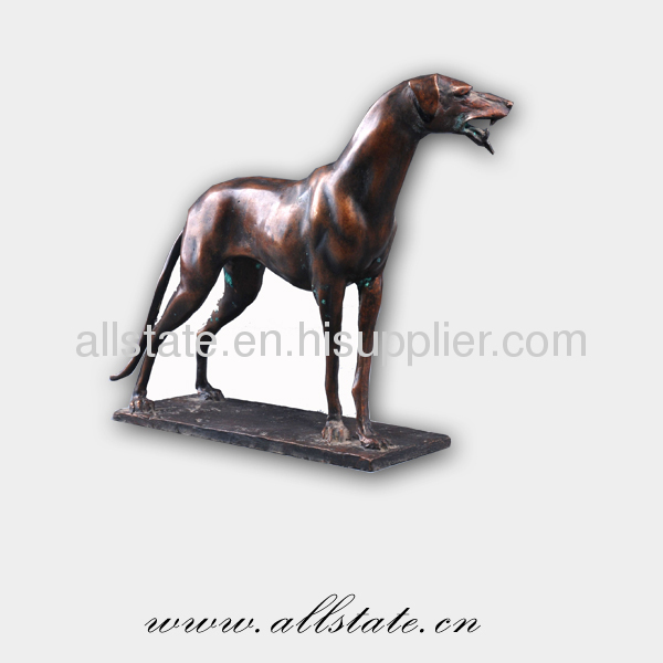 Hot Sale Cast Bronze Metal Dog Sculpture