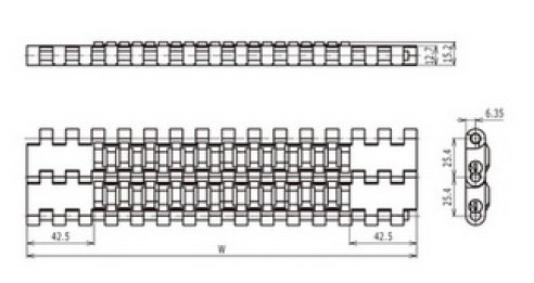 modular conveyor belt SuperGrip (SG1005)