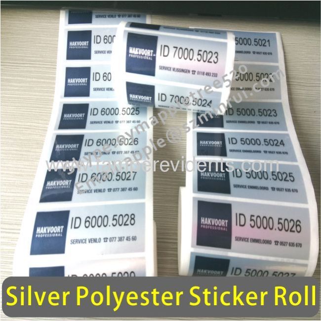 Custom Printing PVC Labels for Warning,Single Color Printed Round PVC Sticker,Waterproof and Durable PVC Product Labels