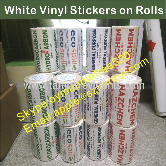 Custom Printing PVC Labels for Warning,Single Color Printed Round PVC Sticker,Waterproof and Durable PVC Product Labels