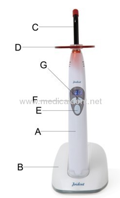 DC3.7V Battery Voltage Wireless LED Digital Curing Light