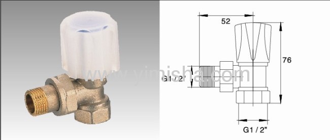 YIMISHA Brass Radiator Valve