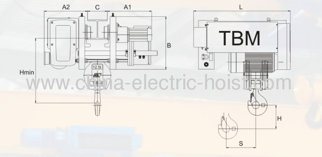 SHA-XD ELECTRIC WIRE ROPE HOIST 