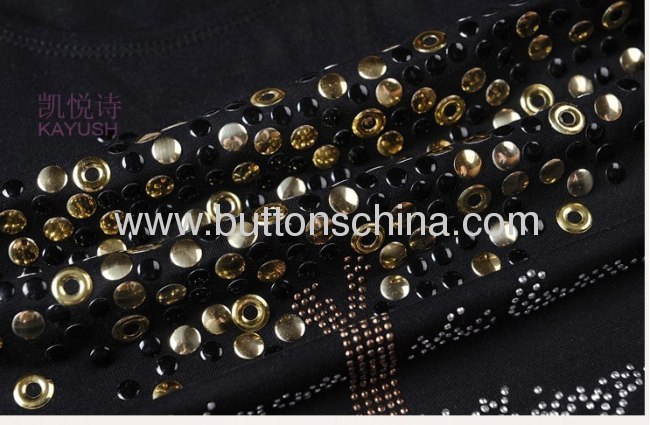 Anti silver hot fix studs manufactury and production